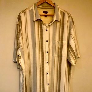 Men’s 3XLT VAN HEUSEN Button Down striped shirt